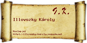 Illovszky Károly névjegykártya